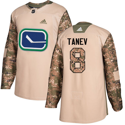 Adidas Canucks #8 Christopher Tanev Camo Authentic Veterans Day Stitched NHL Jersey